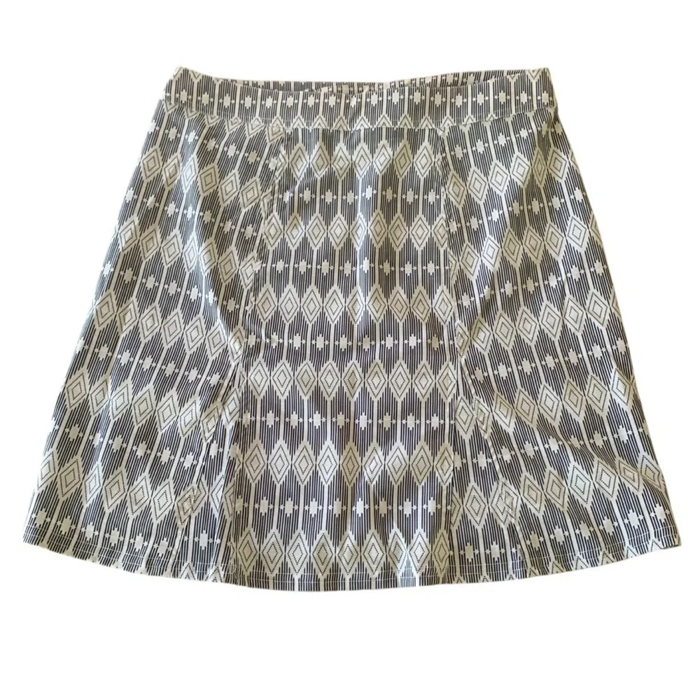 Ripskirt Hawaii Westend Black Cream Geometric Swim Coverup Length 2 Sz M